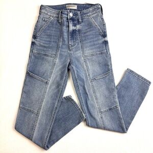 NWT Kut from the Kloth 70’s Reese Ankle Straight Keg Cargo Industrial Jeans (0)